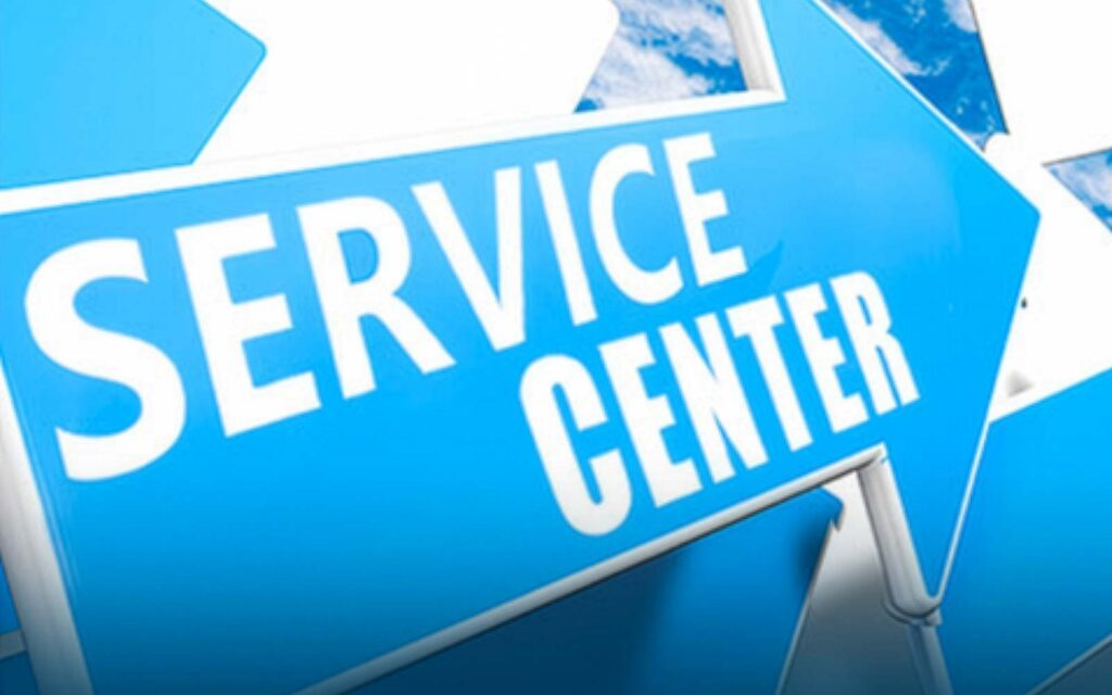 Service Center sign